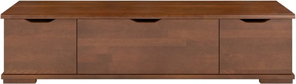 Drewniana szafka Rtv bukowa Arhus z szufladami/Orzech