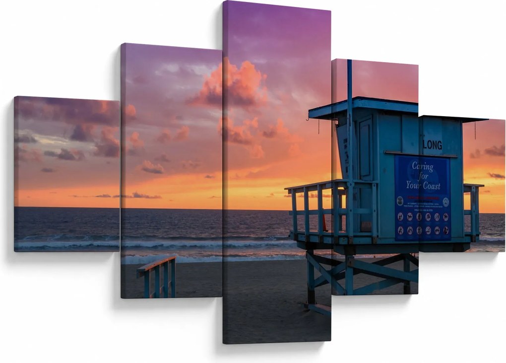 Obraz z plaży Santa Monica (125x70 cm)