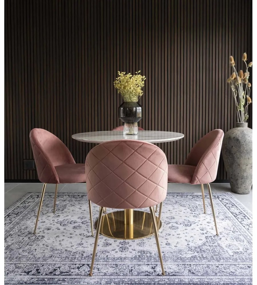Zestaw 2 różowych krzeseł do jadalni House Nordic Geneve