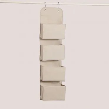 Wiszacy Organizer Z 4 Kieszeniami Tarinna Beige - Sklum