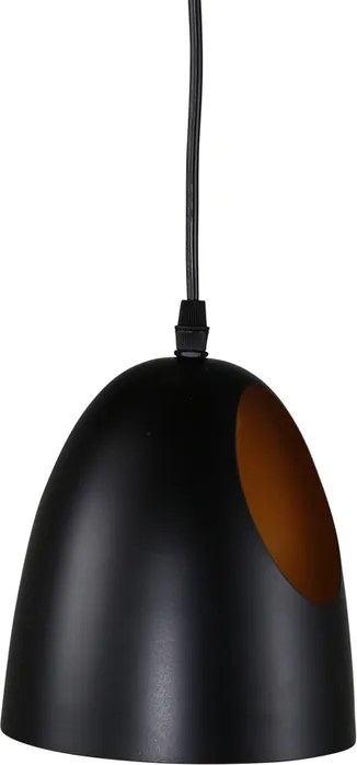 Czarna designerska lampa wisząca ELDA