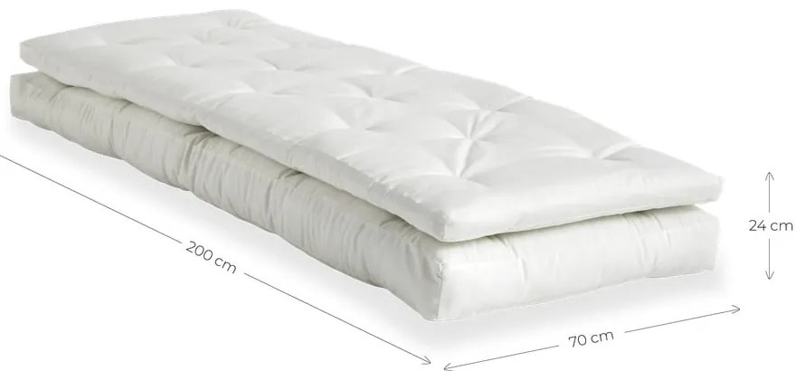 Beżowy fotel rozkładany odpowiedni na zewnątrz Karup Design OUT™ Buckle Up Beige
