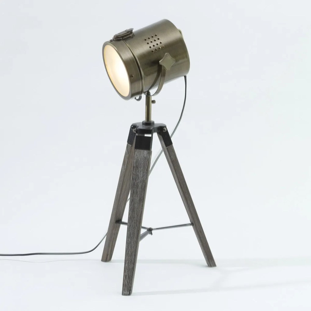 Lampa dekoracyjna metalowa na trzech nóżkach, 68 cm