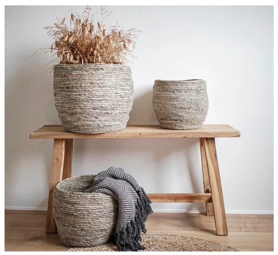 Brązowa drewniana ławka ogrodowa Barcelona – House Nordic