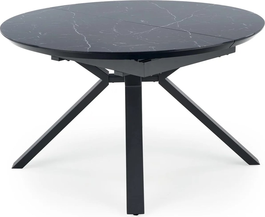 Okrągły stół rozkładany z marmurowym blatem Vertigo