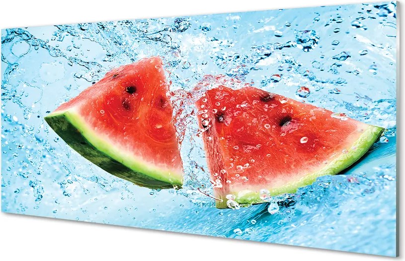 Szklany Panel Arbuz w Krystalicznej Wodzie