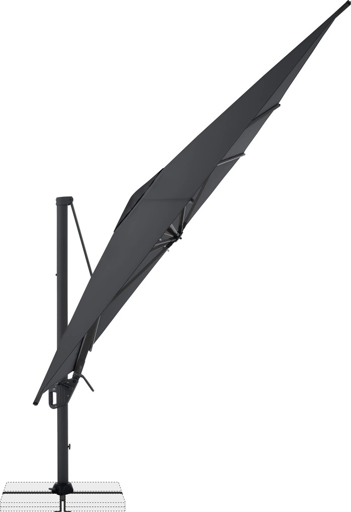Doppler LIFE 300 x 400 cm – Parasol ogrodowy odchylany z boczną podporą