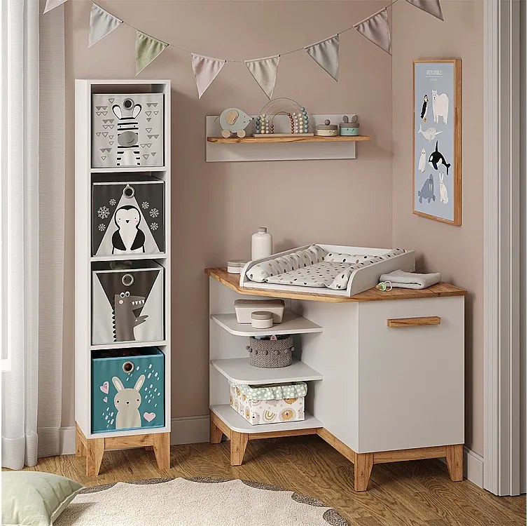 Przewijak biały/artystyczny 85x85x85.2 malia