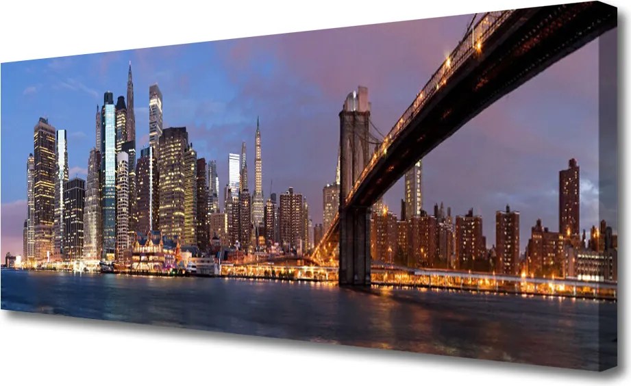 Obraz canvas Nowoczesny Most nad Wielkim Miastem