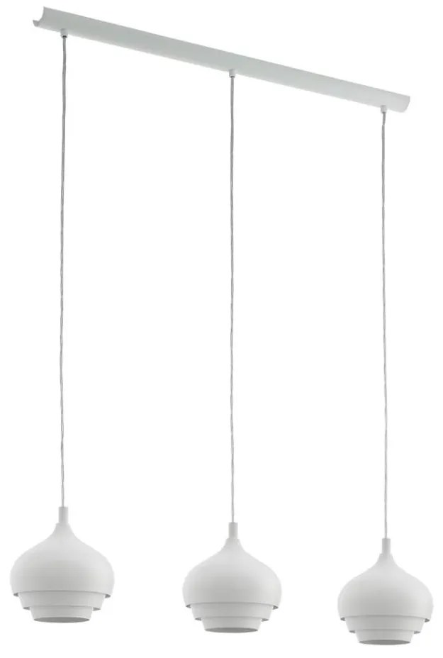 Eglo 97213 - Żyrandol na linkach CAMBORNE 3xE27/60W/230V biały