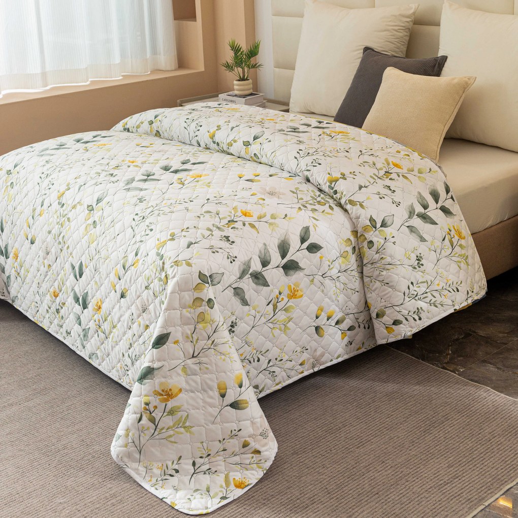 Narzuta na łóżko CITRUS GARDEN, biały Rozmiar: 220 x 240 cm