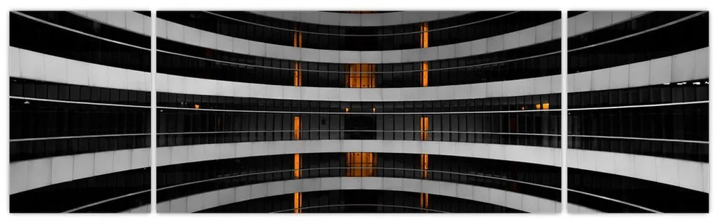 Abstrakcyjny obraz - budynek (170x50 cm)