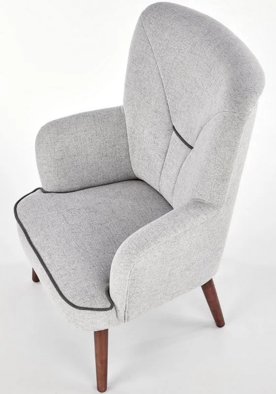 Fotel wypoczynkowy na drewnianych nogach Bishop