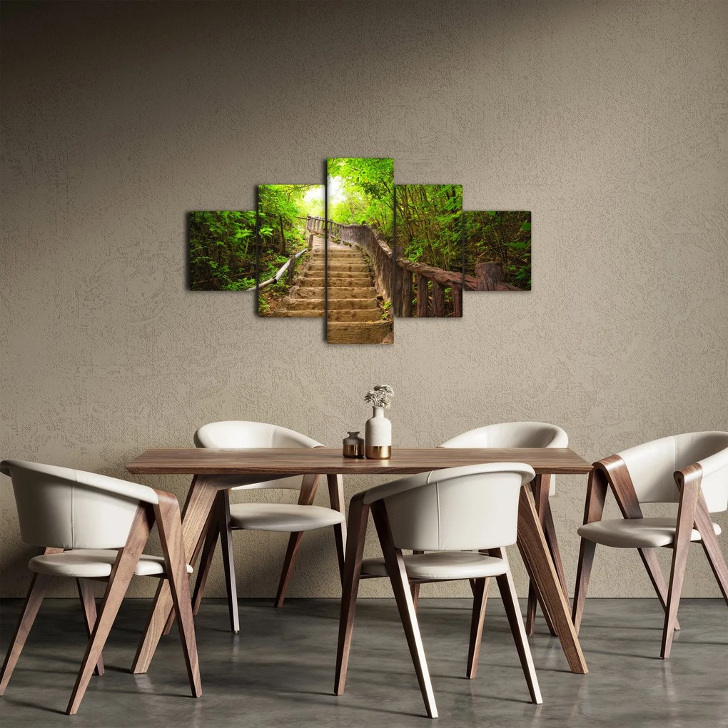 Obraz - Schody w przyrodzie (125x70 cm)