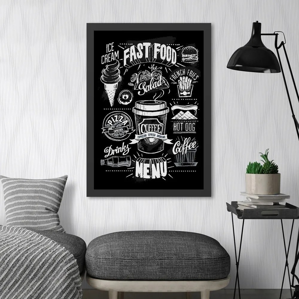 Obraz 55x70 cm Menu – Wallity