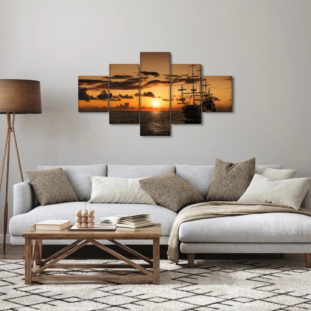 Obraz - Statek piracki (125x70 cm)
