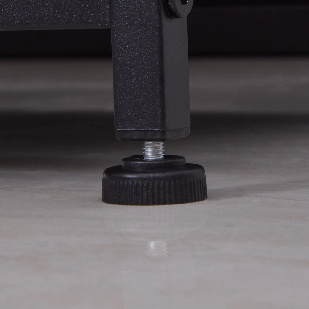 Homcom Szafka do Przechowywania 7 Szuflad Tekstylnych Metal Drewno Len Szara Wielofunkcyjna 635x30x71cm | Aosom PL