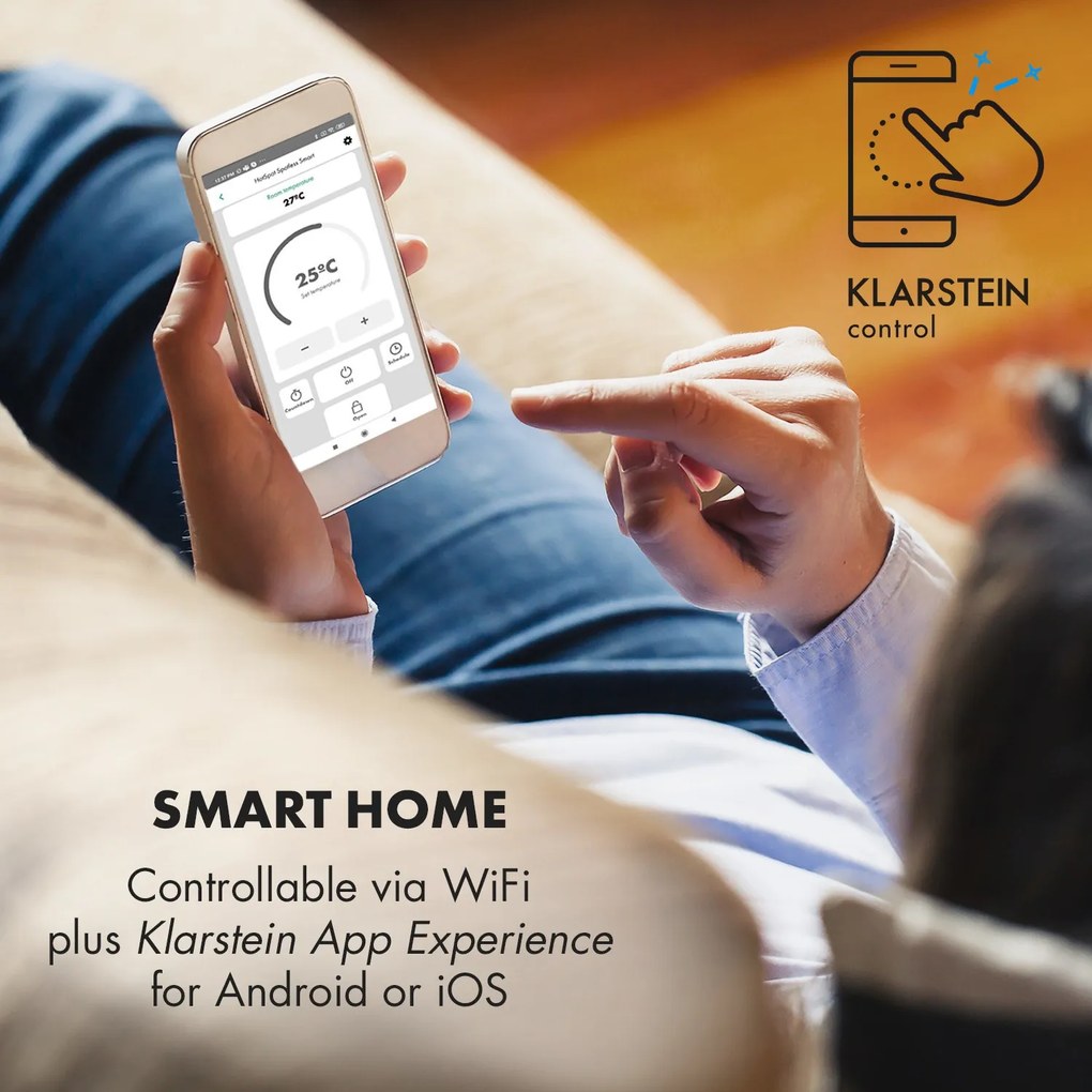 Klarstein Hot Spot Crystal Spotless Smart Panel grzewczy na podczerwień