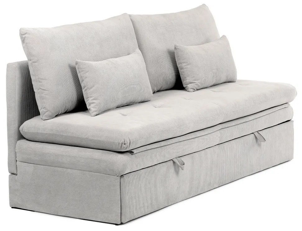 Rozkładana sofa trzyosobowa ASB-4740 BGE2,manżestrowa, beżowa