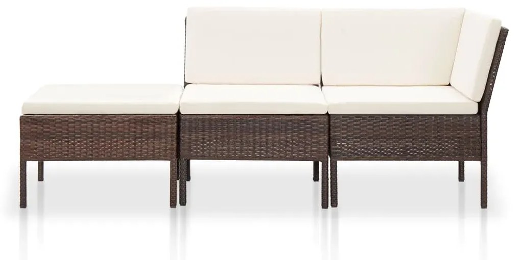 Zestaw brązowych mebli ogrodowych C6-P77