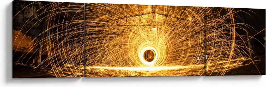 Obraz świetlistego dysku (170x50 cm)