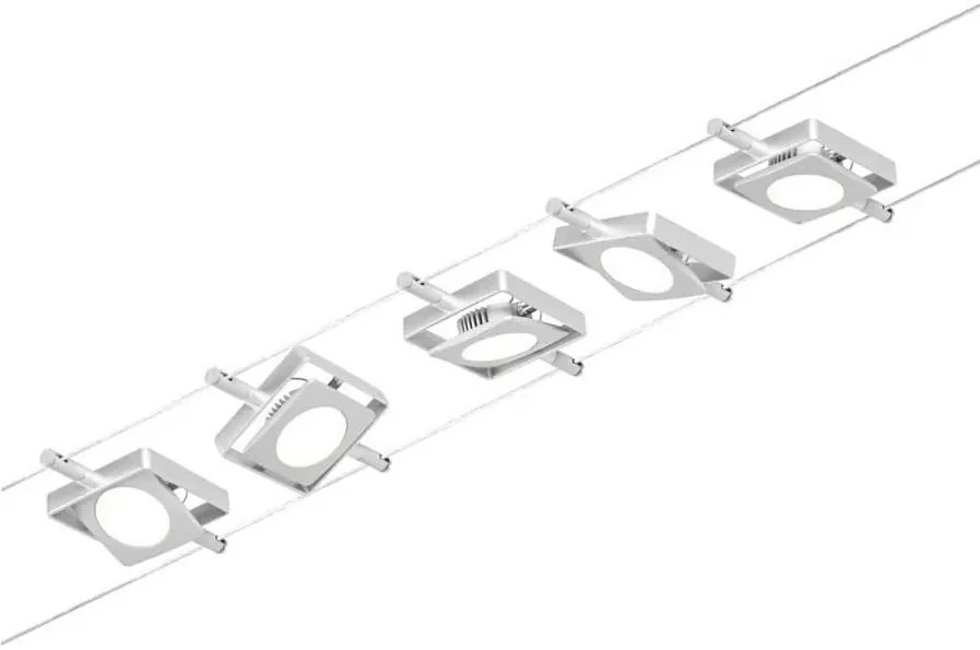 Paulmann 94420 - ZESTAW 5xLED/4,5W Oświetlenie punktowe MAC 230V matowy chrom