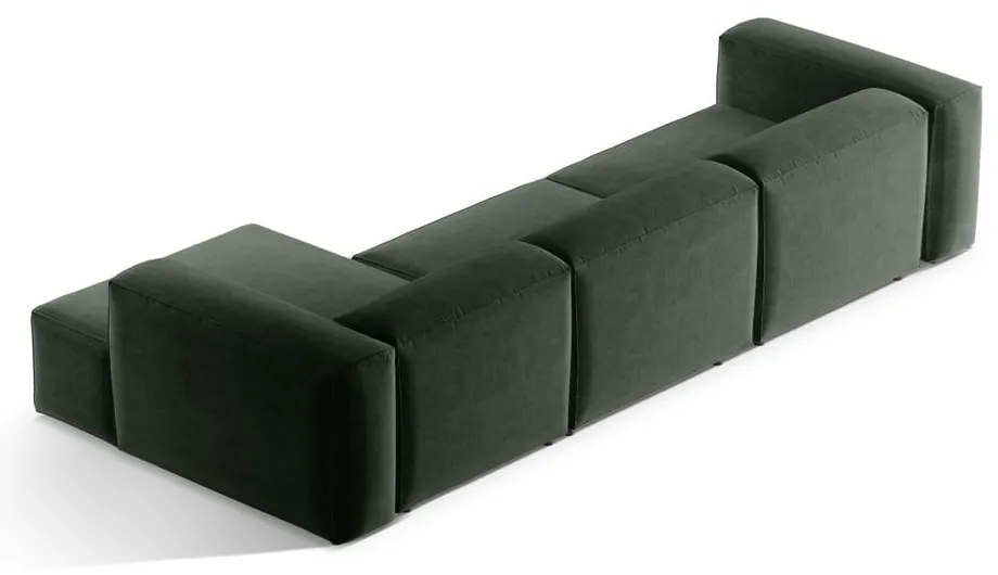 Zielony narożnik (prawostronny/z szezlongiem) Bergamo – Cosmopolitan Design