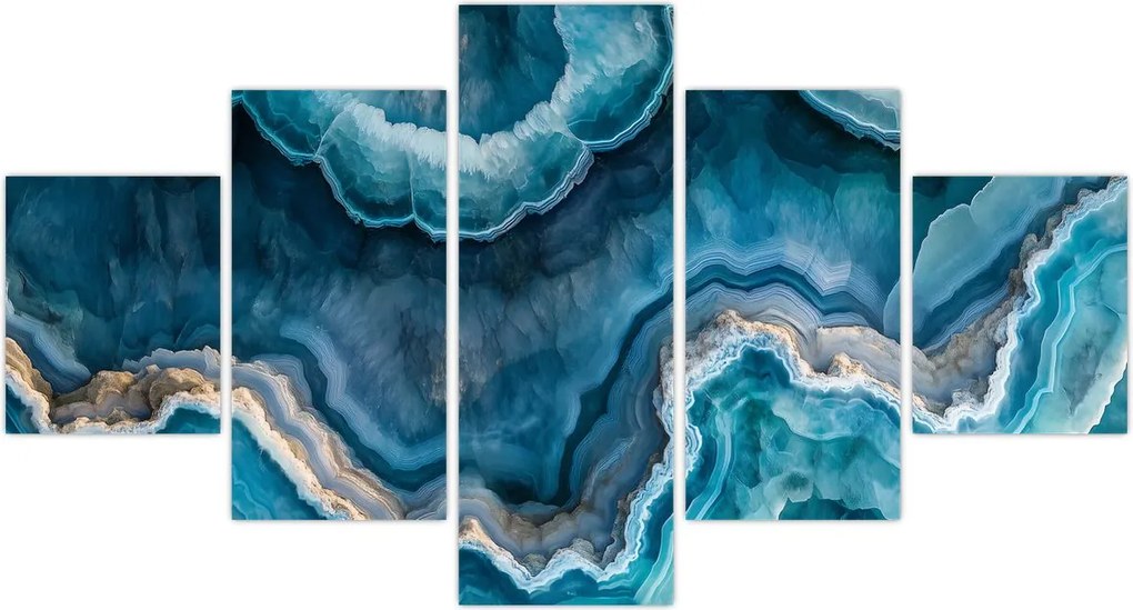Obraz - Detal akwamarynu (125x70 cm)