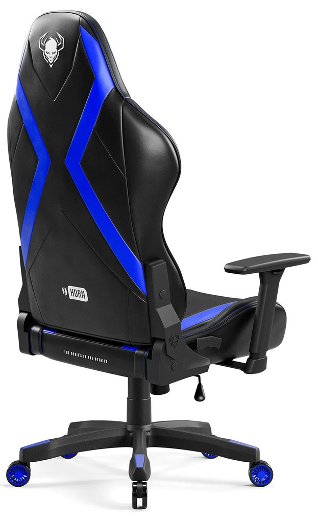 Fotel gamingowy Diablo X-Horn 2.0 Normal Size, czarno-niebieski
