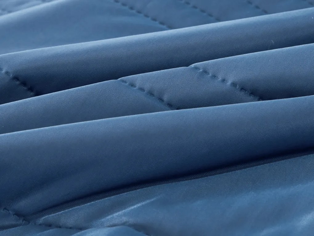 Chłodząca letnia kołdra CELIA, ciemnoniebieska Rozmiar: 200 x 220 cm