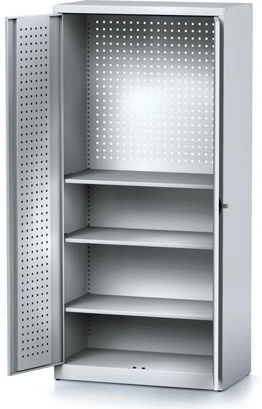 Szafa warsztatowa MECHANIC, 1950 x 920 x 500 mm, 3 półki, szare drzwi