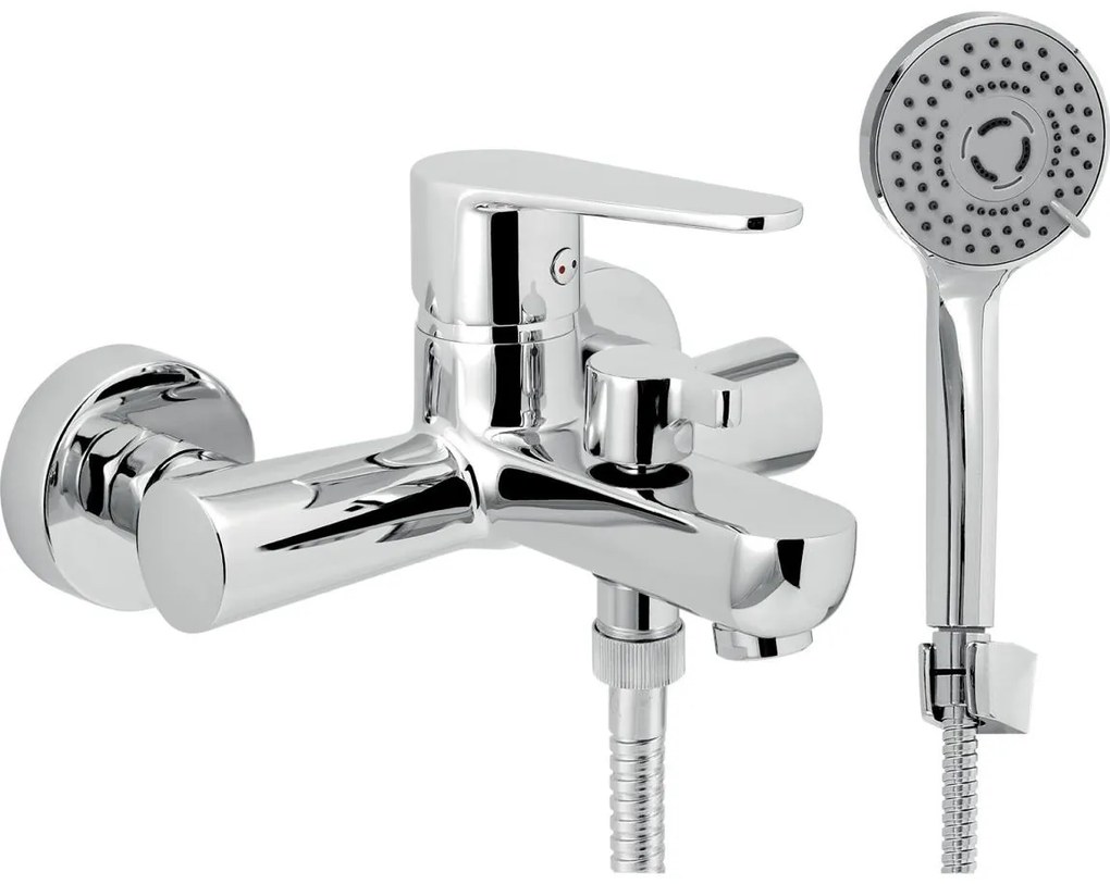 Novaservis - Zestaw wannowy z baterią TITANIA FRESH ECO, chrom błyszczący