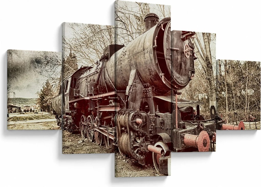 Historyczny wizerunek lokomotywy (125x70 cm)