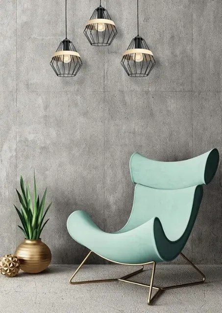 Lampa wisząca z drucianymi kloszami - 3X K550 M2-G88