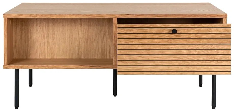 Stolik z blatem w dekorze dębu w naturalnym kolorze 50x100 cm Kyoto – House Nordic