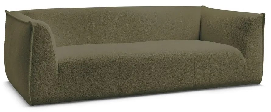 Zielona sofa z materiału bouclé 242 cm Giorgia – Bobochic Paris