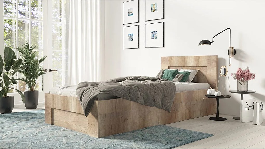 Łóżko 100cm x 200cm Otwierane z boku | CANION | Pojemnik + Stelaż