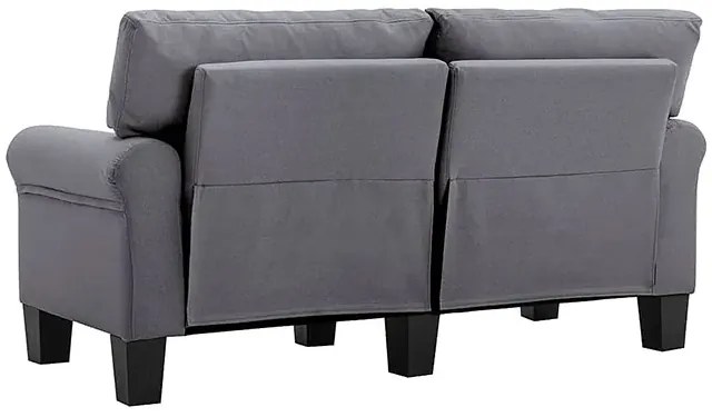 Luksusowa dwuosobowa sofa jasnoszara - Alaia 2X