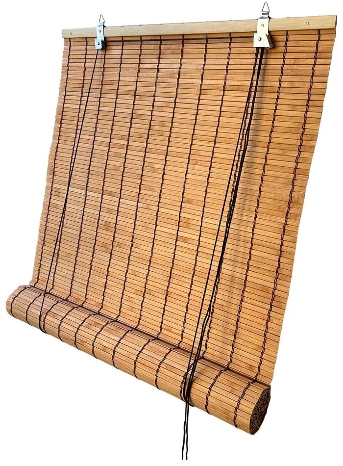 Pomarańczowa bambusowa roleta 200x160 cm Zeva – Gardinia