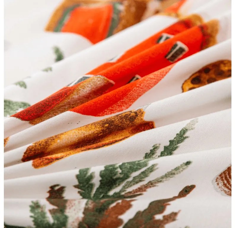 PrzytulneMieszkanie.pl PrzytulneMieszkanie.pl Pościel z mikroflanelu FESTIVE MAGIC biała Rozmiar pościeli: 2 szt 70 x 90 cm | 200 x 220 cm