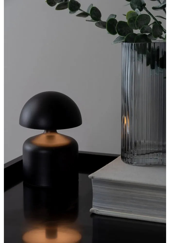 Czarna lampa stołowa LED (wys. 15 cm) Impetu – Leitmotiv