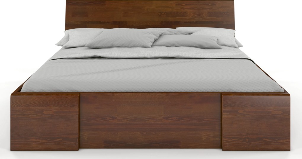 Łóżko sosnowe Visby Hessler High Drawers