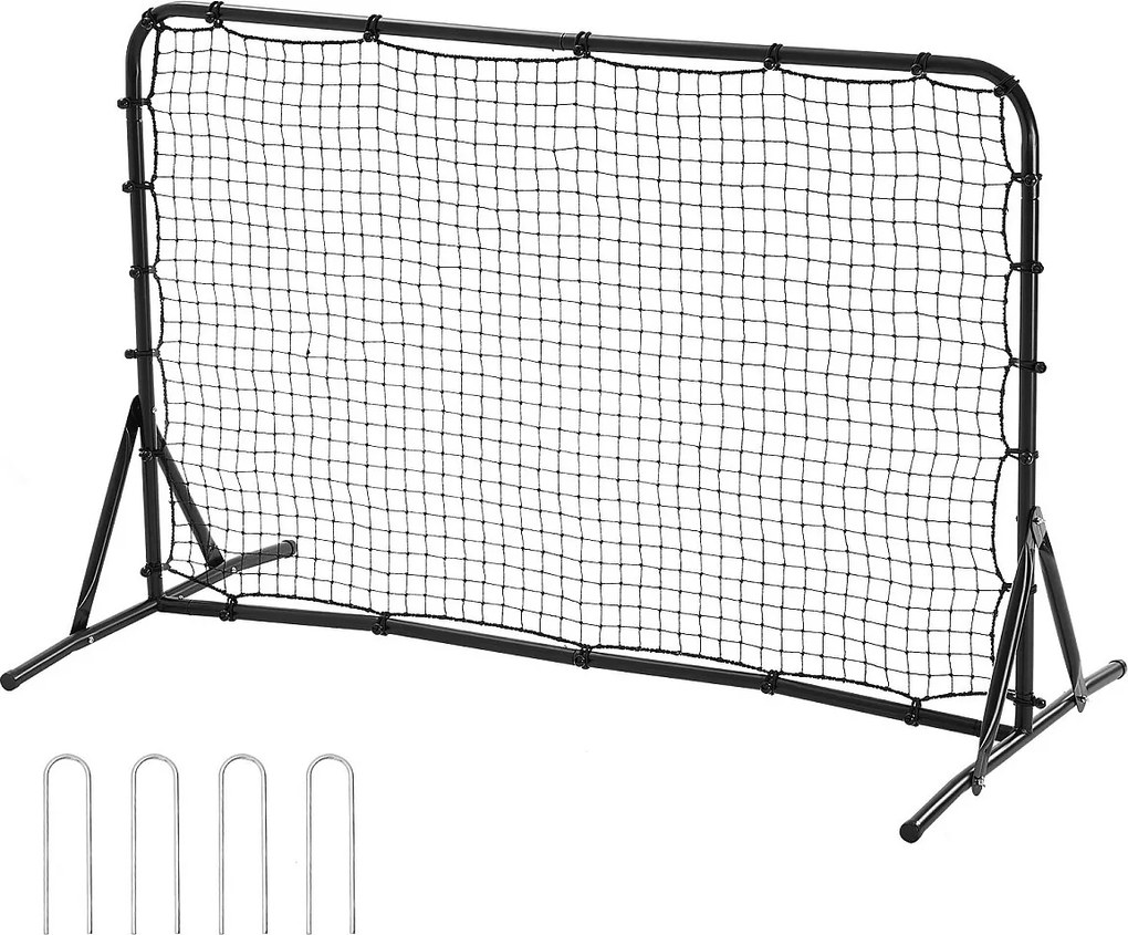 Siatka do Odbijania Piłki Nożnej SucceBuy Soccer Rebound Trainer 188 x 122 cm Dwustronna Piłka Nożna Training Net