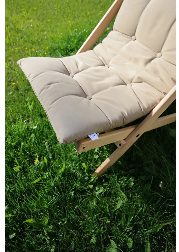 Fotel rozkładany Karup Design Boogie Black/Olive Green