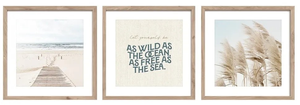 Obrazy zestaw 3 szt. 30x40 cm Seaside – Styler