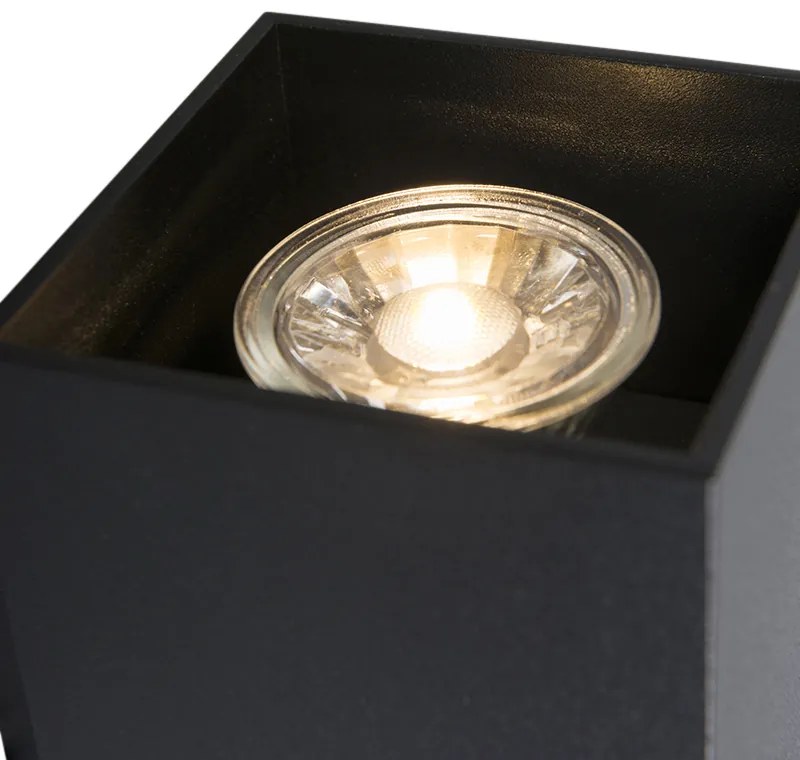 Nowoczesny inteligentny Kinkiet / Lampa scienna czarny z 2 WiFi GU10 - Sandy Nowoczesny Oswietlenie wewnetrzne