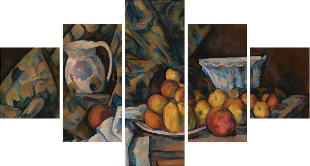 Obraz - Paul Cézanne, Still Life with Apples and Peaches, reprodukcje (125x70 cm)