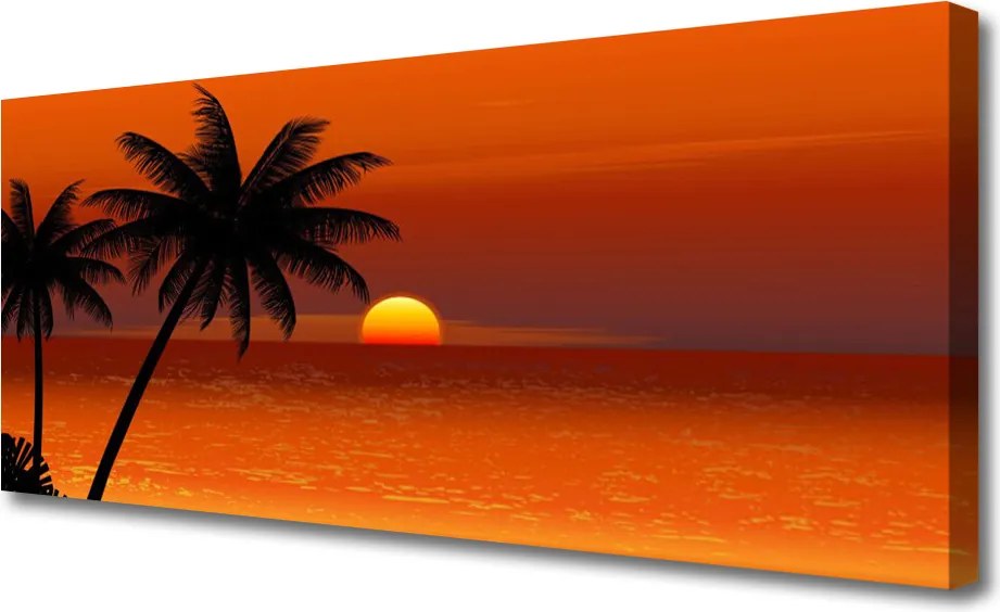 Obraz na płótnie Palma nad Słonecznym Morzem
