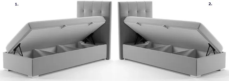 Pojedyncze łóżko boxspring Saniko 90x200 - 32 kolory