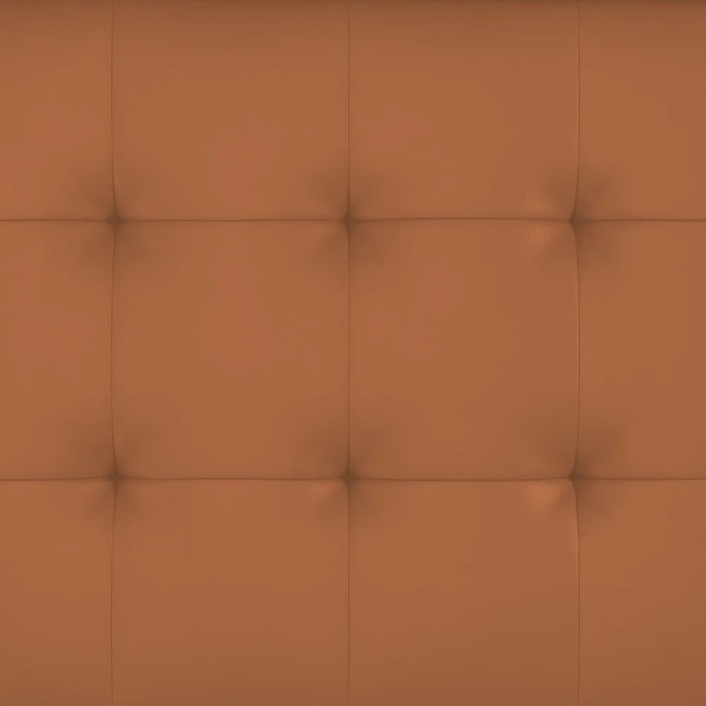 Koniakowa rozkładana sofa z imitacji skóry 191 cm Maine – Støraa